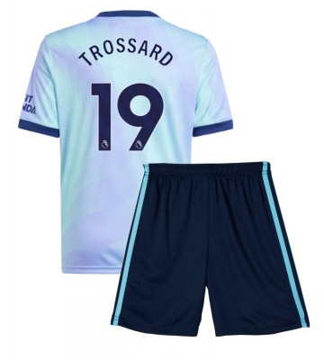 Arsenal Leandro Trossard #19 Tredje Kläder Barn 2024-25 Kortärmad (+ Korta byxor)